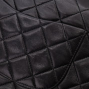 Chanel Classic Double Flap Medium Lammleder Schwarz 24k GHW