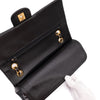 Chanel Classic Double Flap Medium Lammleder Schwarz 24k GHW