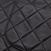 Chanel Classic Double Flap Medium Lammleder Schwarz 24k GHW