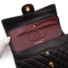 Chanel Classic Double Flap Bag Medium Lammleder Schwarz 24k GHW