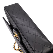 Chanel Classic Double Flap Medium Lammleder Schwarz 24k GHW