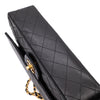 Chanel Classic Double Flap Medium Lammleder Schwarz 24k GHW