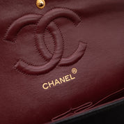 Chanel Classic Double Flap Bag Medium Lammleder Schwarz 24k GHW