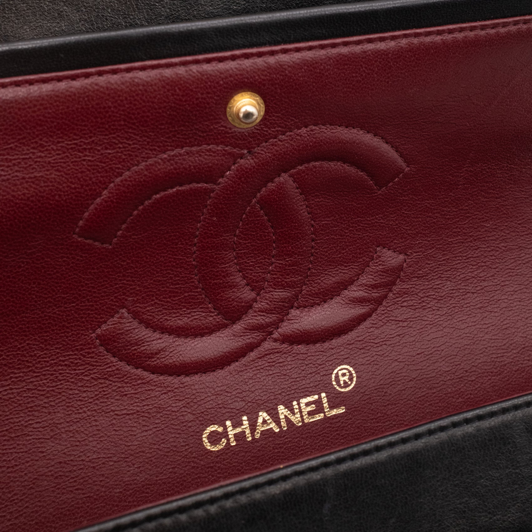Chanel Classic Double Flap Bag Medium Lammleder Schwarz 24k GHW