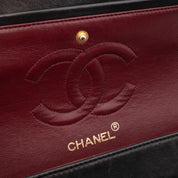 Chanel Classic Double Flap Bag Medium Lammleder Schwarz 24k GHW