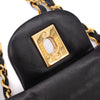 Chanel Classic Double Flap Medium Lammleder Schwarz 24k GHW
