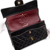 Chanel Classic Double Flap Medium Lammleder Schwarz 24k GHW