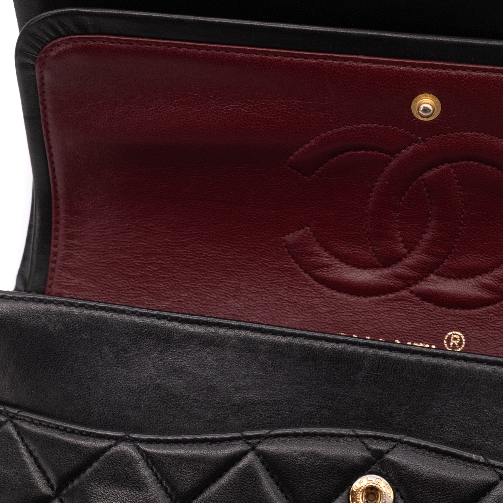 Chanel Classic Double Flap Bag Medium Lammleder Schwarz 24k GHW