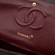 Chanel Classic Double Flap Medium Lammleder Schwarz 24k GHW