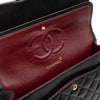Chanel Classic Double Flap Medium Lammleder Schwarz 24k GHW