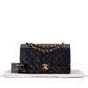 Chanel Classic Double Flap Medium Lammleder Schwarz 24k GHW