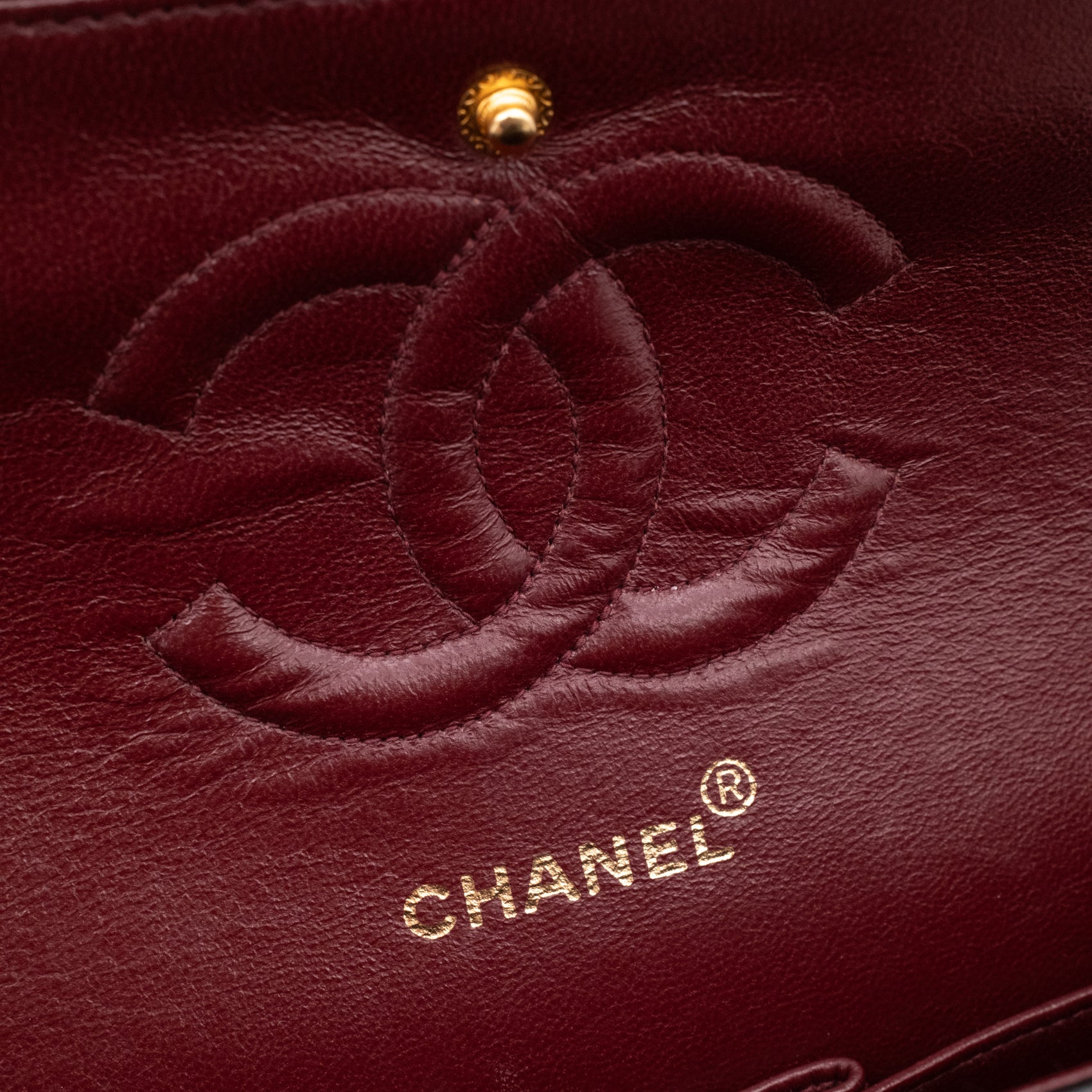 Chanel Classic Double Flap Medium Lammleder Schwarz 24k GHW