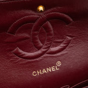 Chanel Classic Double Flap Medium Lammleder Schwarz 24k GHW