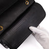 Chanel Classic Double Flap Medium Lammleder Schwarz 24k GHW