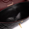 Chanel Classic Double Flap Medium Lammleder Schwarz 24k GHW