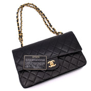 Chanel Classic Double Flap Bag Medium Lammleder Schwarz 24k GHW
