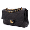 Chanel Classic Double Flap Medium Lammleder Schwarz 24k GHW