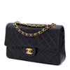 Chanel Classic Double Flap Medium Lammleder Schwarz 24k GHW