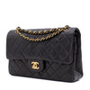 Chanel Classic Double Flap Bag Medium Lammleder Schwarz 24k GHW