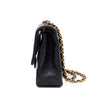 Chanel Classic Double Flap Medium Lammleder Schwarz 24k GHW
