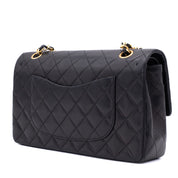 Chanel Classic Double Flap Bag Medium Lammleder Schwarz 24k GHW