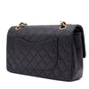 Chanel Classic Double Flap Bag Medium Lammleder Schwarz 24k GHW
