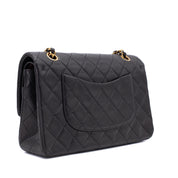 Chanel Classic Double Flap Bag Medium Lammleder Schwarz 24k GHW