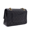 Chanel Classic Double Flap Medium Lammleder Schwarz 24k GHW
