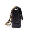 Chanel Classic Double Flap Bag Medium Lammleder Schwarz 24k GHW