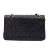 Chanel Classic Double Flap Medium Lammleder Schwarz 24k GHW