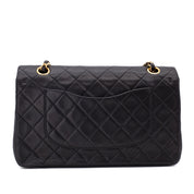 Chanel Classic Double Flap Medium Lammleder Schwarz 24k GHW