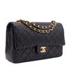 Chanel Classic Double Flap Bag Medium Lammleder Schwarz 24k GHW