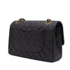 Chanel Classic Double Flap Medium Lammleder Schwarz 24k GHW