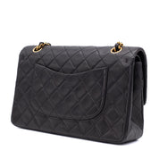 Chanel Classic Double Flap Bag Medium Lammleder Schwarz 24k GHW