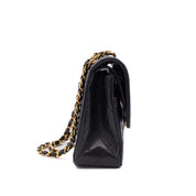 Chanel Classic Double Flap Bag Medium Lammleder Schwarz 24k GHW