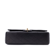 Chanel Classic Double Flap Bag Medium Lammleder Schwarz 24k GHW