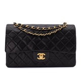 Chanel Classic Double Flap Bag Medium Lammleder Schwarz 24 GHW