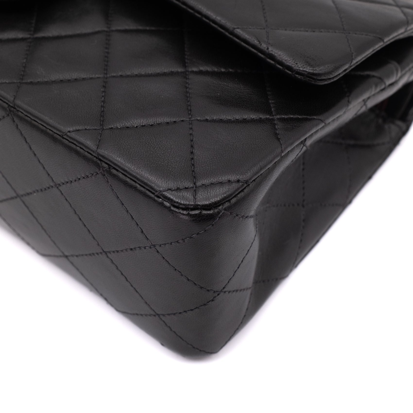 Chanel Classic Double Flap Bag Medium Lammleder Schwarz 24 GHW