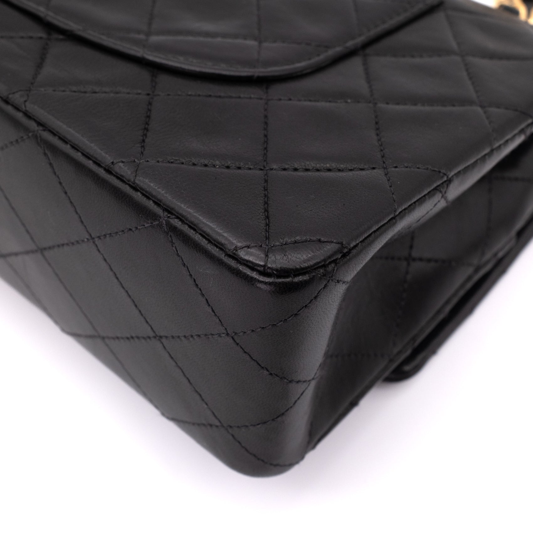 Chanel Classic Double Flap Bag Medium Lammleder Schwarz 24 GHW