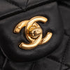 Chanel Classic Double Flap Bag Medium Lammleder Schwarz 24 GHW