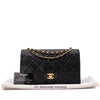 Chanel Classic Double Flap Bag Medium Lammleder Schwarz 24 GHW