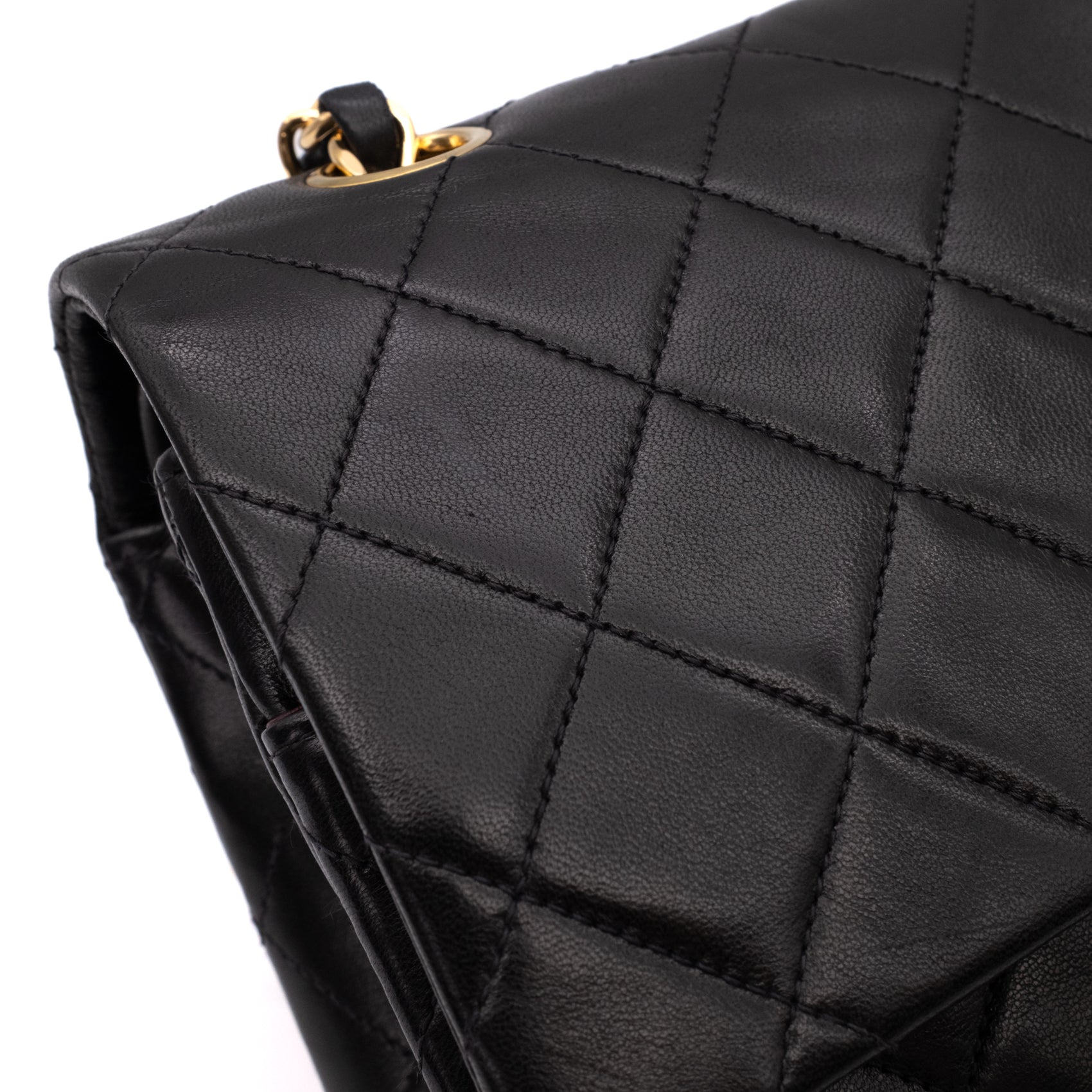 Chanel Classic Double Flap Bag Medium Lammleder Schwarz 24 GHW