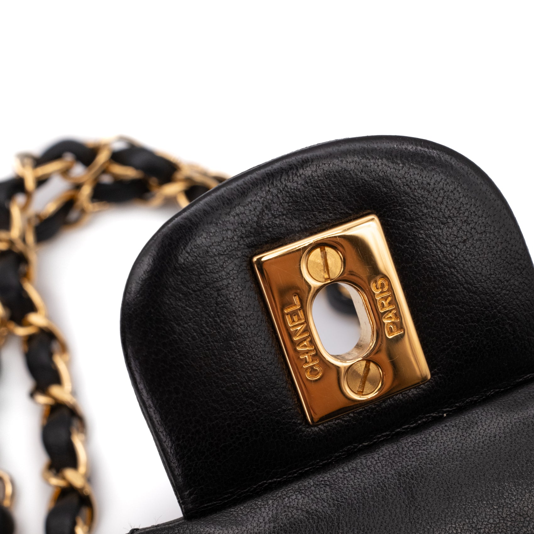 Chanel Classic Double Flap Bag Medium Lammleder Schwarz 24 GHW