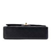 Chanel Classic Double Flap Medium Lammleder Schwarz 24k GHW