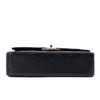 Chanel Classic Double Flap Medium Lammleder Schwarz 24k GHW