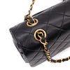 Chanel Classic Double Flap Medium Lammleder Schwarz 24k GHW