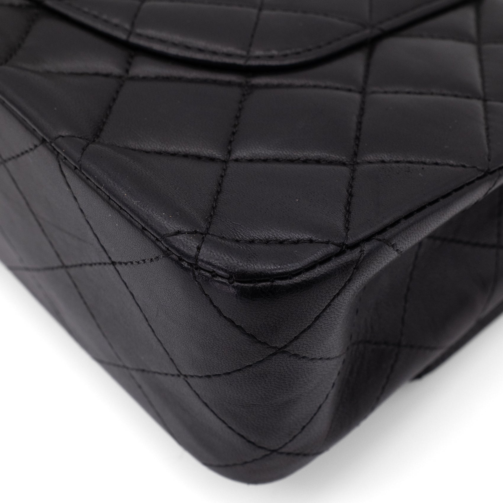 Chanel Classic Double Flap Medium Lammleder Schwarz 24k GHW