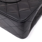 Chanel Classic Double Flap Medium Lammleder Schwarz 24k GHW