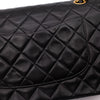 Chanel Classic Double Flap Medium Lammleder Schwarz 24k GHW