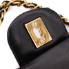 Chanel Classic Double Flap Medium Lammleder Schwarz 24k GHW